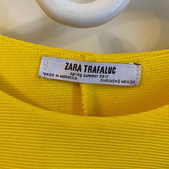 Zara Trafaluc Yellow Dress SIZE S - Picture 5 of 8